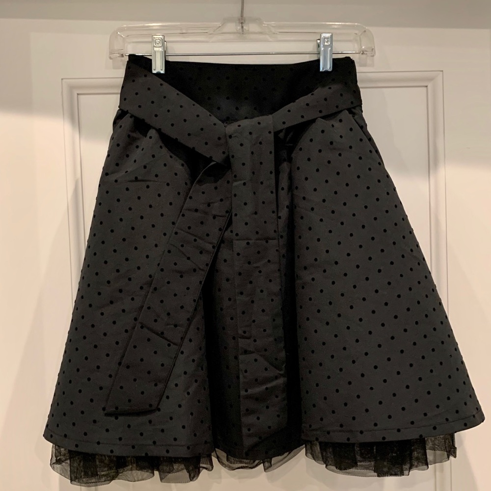 The Children's Place Black Polka Dot Tulle Hem Skirt